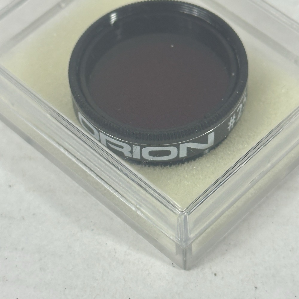 Orion #25 Red 1.25" Telescope Filter Planetary Contrast w/ Case